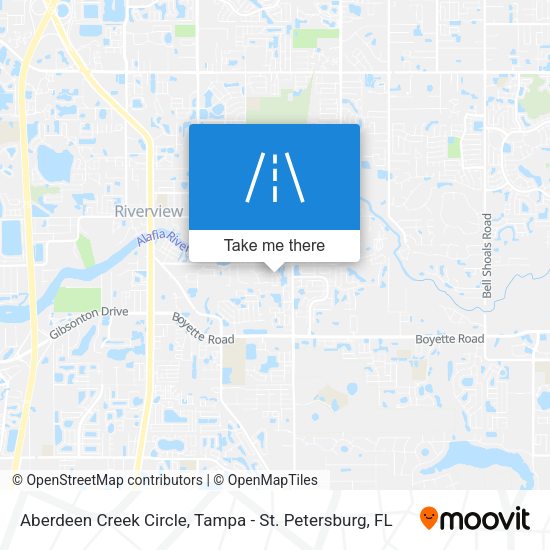 Aberdeen Creek Circle map