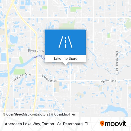 Aberdeen Lake Way map