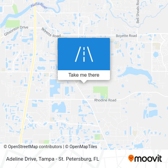 Adeline Drive map