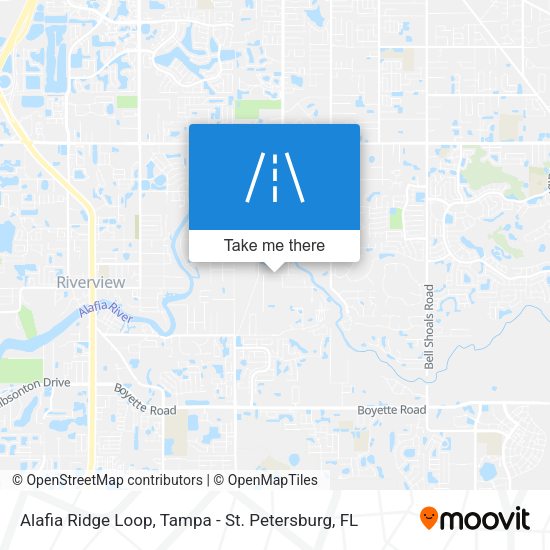 Alafia Ridge Loop map