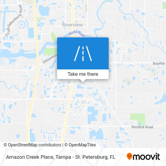Amazon Creek Place map