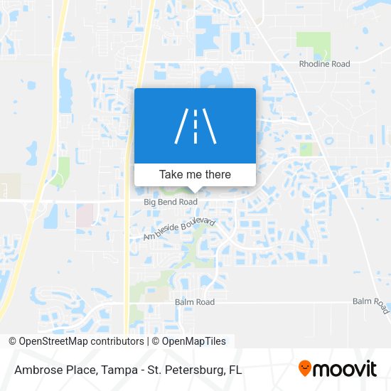 Ambrose Place map