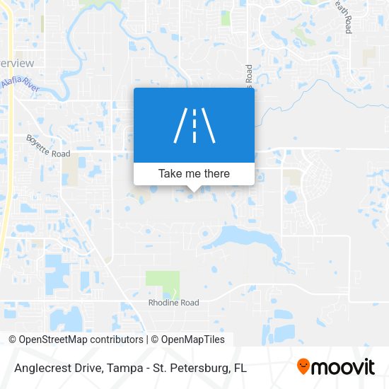 Mapa de Anglecrest Drive
