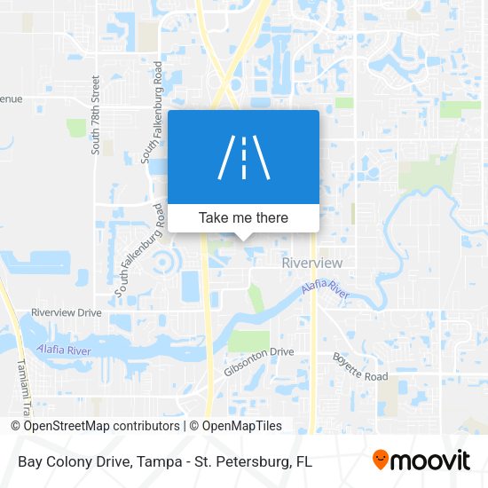 Mapa de Bay Colony Drive