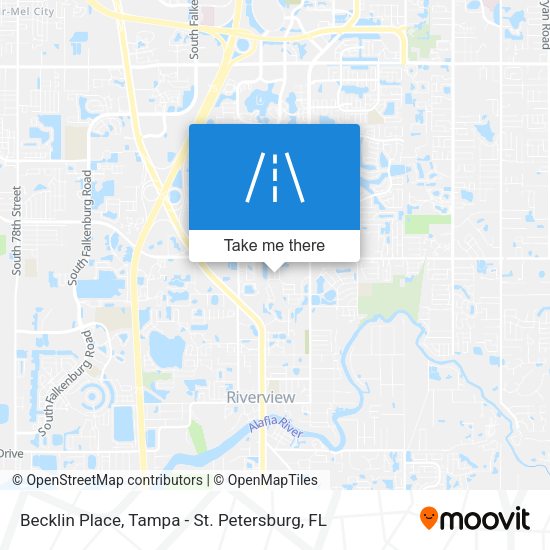 Mapa de Becklin Place
