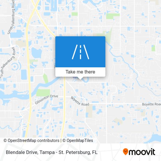 Blendale Drive map
