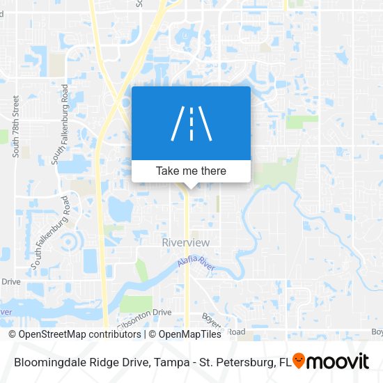 Mapa de Bloomingdale Ridge Drive
