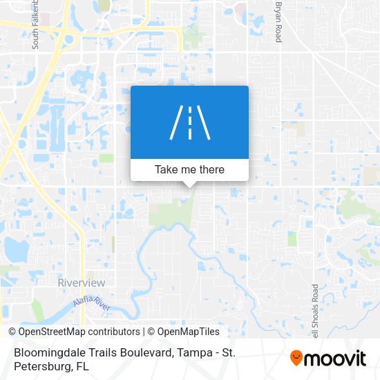 Mapa de Bloomingdale Trails Boulevard