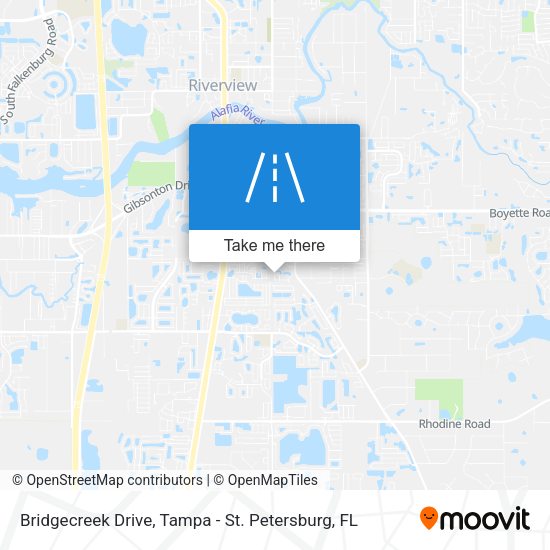 Mapa de Bridgecreek Drive
