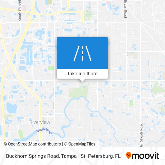 Buckhorn Springs Road map