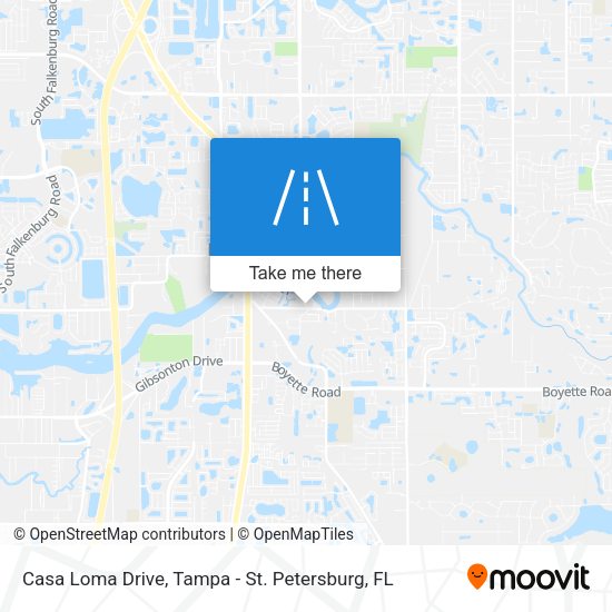 Casa Loma Drive map