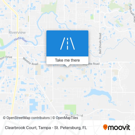 Mapa de Clearbrook Court