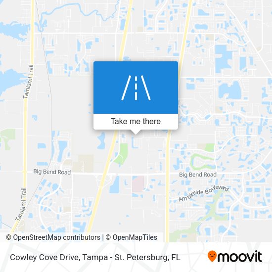 Mapa de Cowley Cove Drive