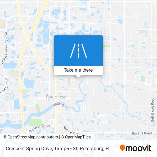 Crescent Spring Drive map