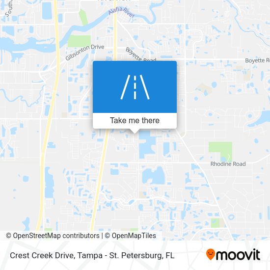 Mapa de Crest Creek Drive
