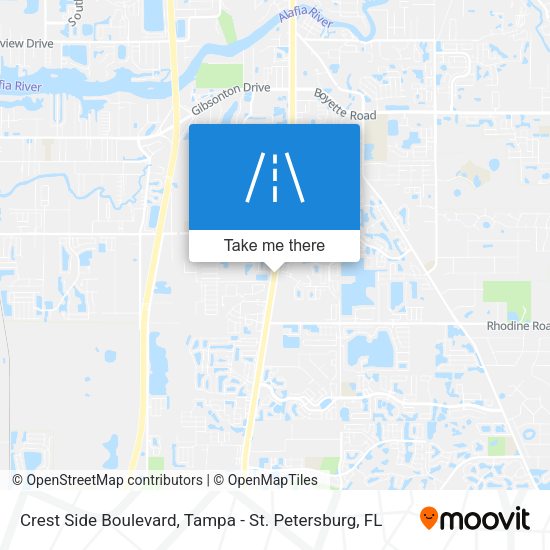Mapa de Crest Side Boulevard