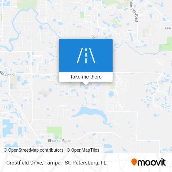 Crestfield Drive map