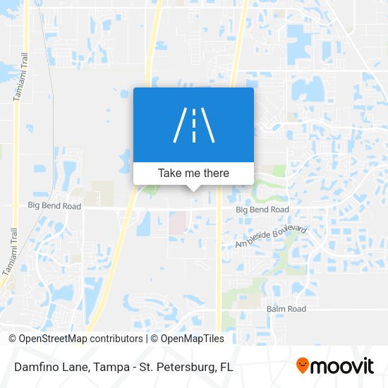 Mapa de Damfino Lane