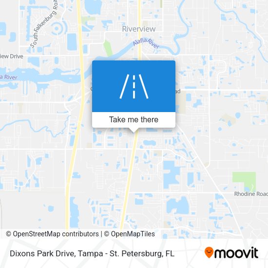 Dixons Park Drive map