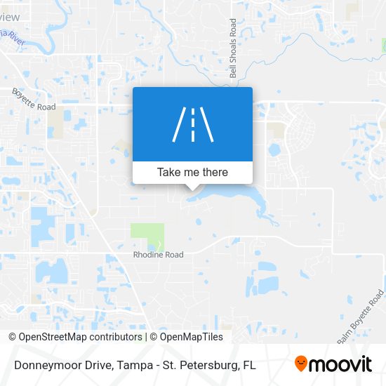 Donneymoor Drive map