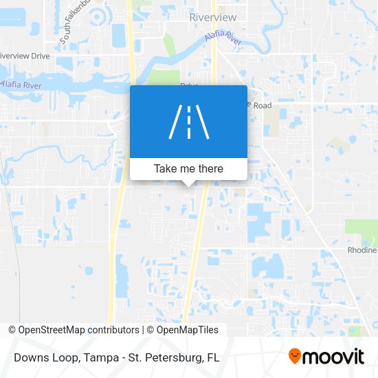Downs Loop map