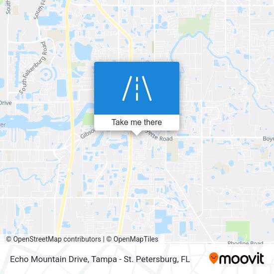 Echo Mountain Drive map