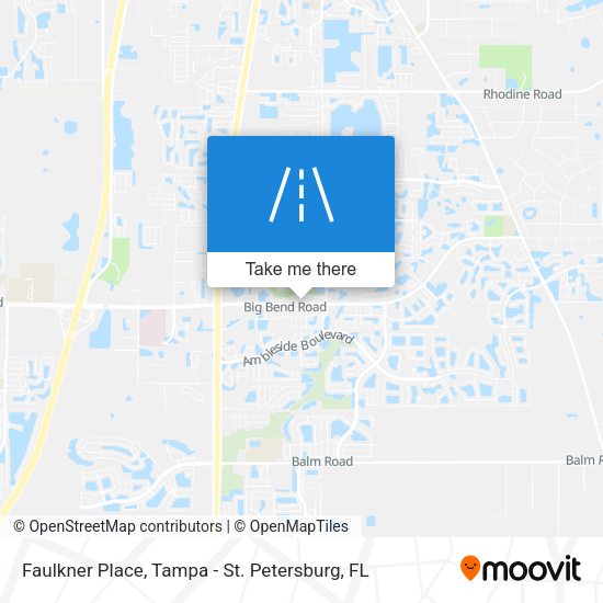 Faulkner Place map