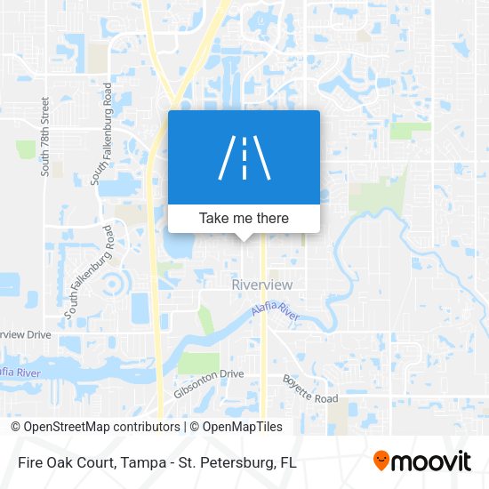 Fire Oak Court map