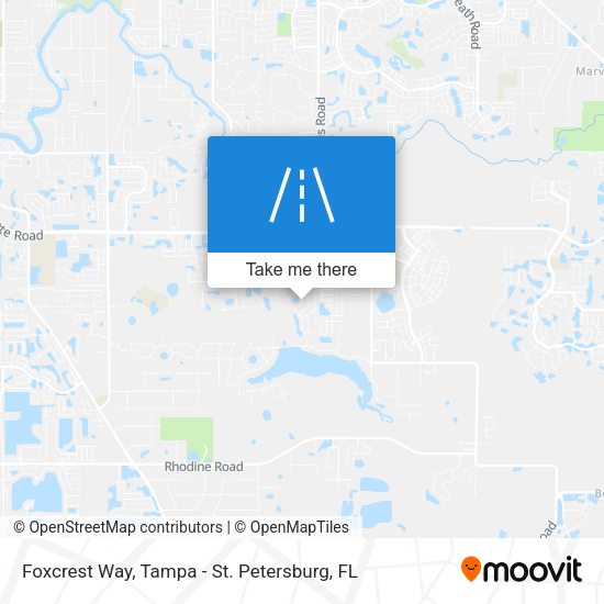 Foxcrest Way map
