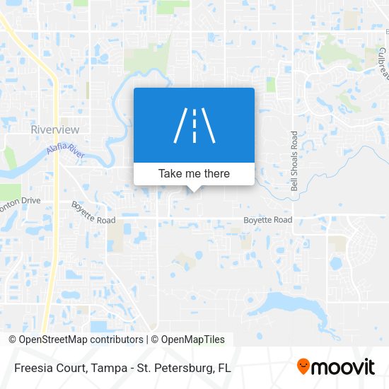 Freesia Court map