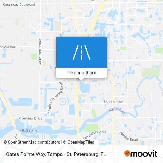 Gates Pointe Way map