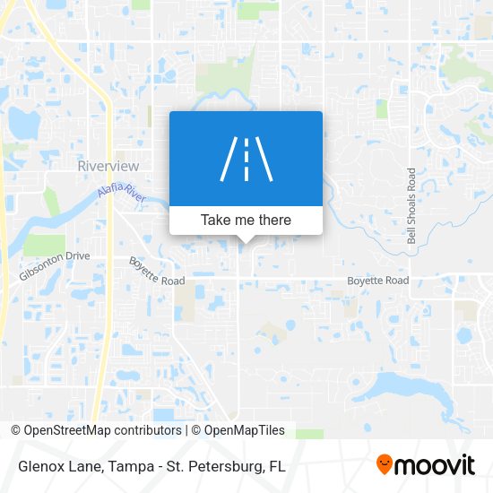 Glenox Lane map
