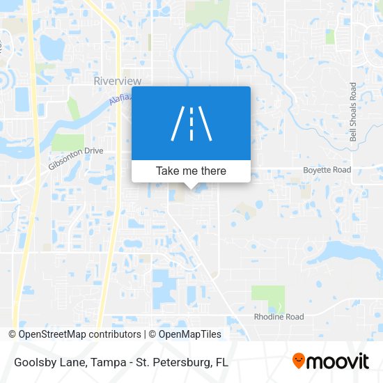 Goolsby Lane map