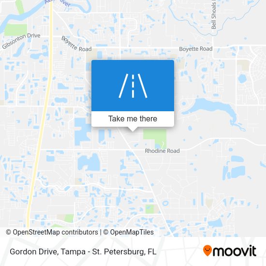 Mapa de Gordon Drive