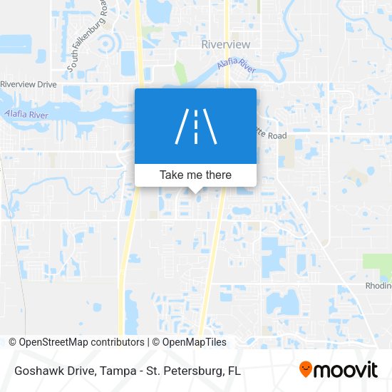 Goshawk Drive map
