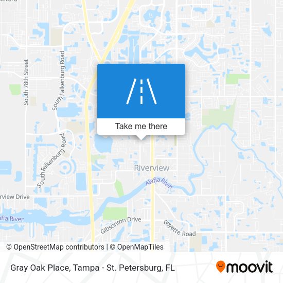 Gray Oak Place map