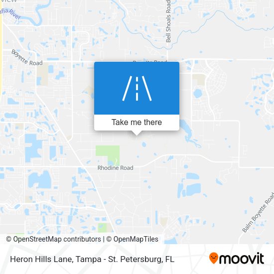 Heron Hills Lane map