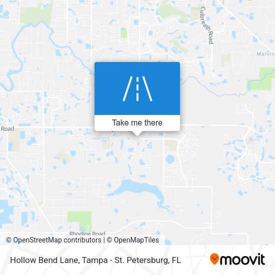 Hollow Bend Lane map