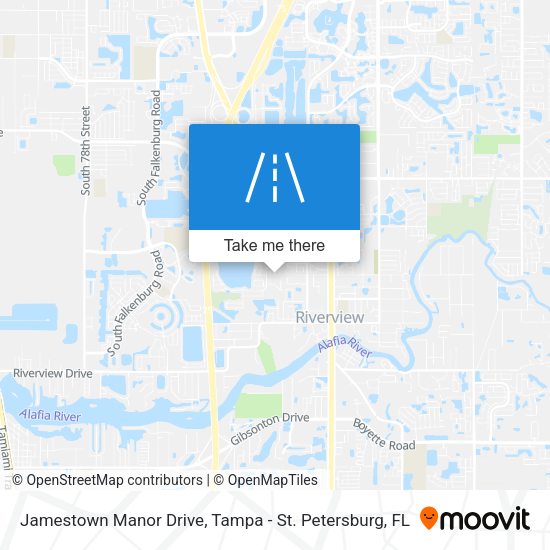 Jamestown Manor Drive map