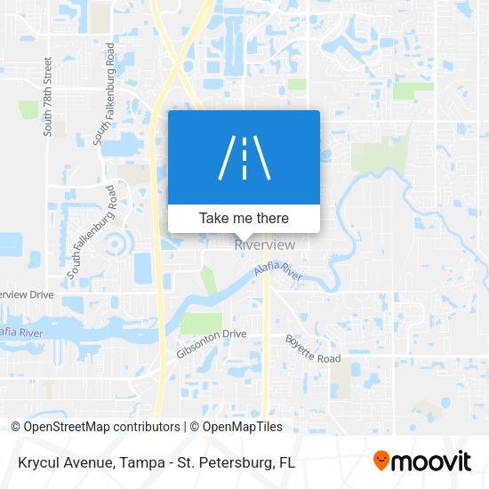 Mapa de Krycul Avenue