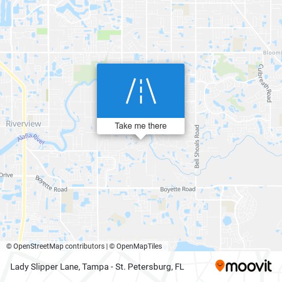 Lady Slipper Lane map