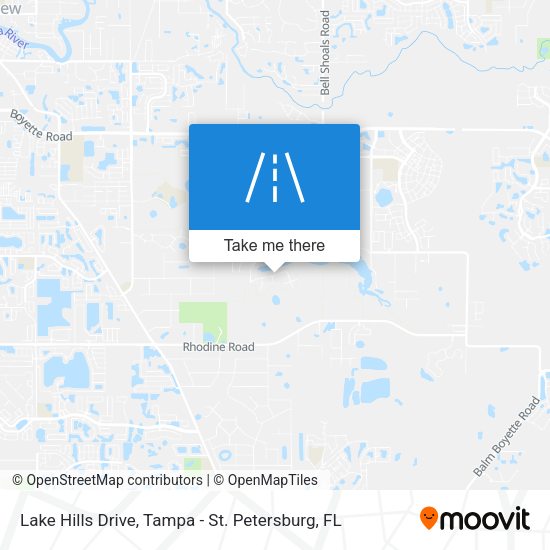 Lake Hills Drive map
