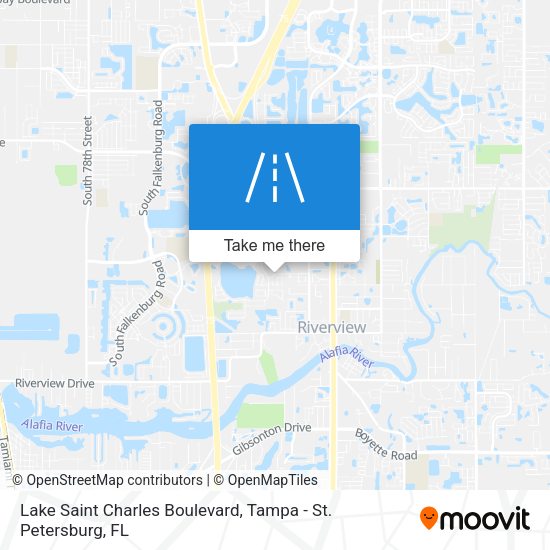 Lake Saint Charles Boulevard map