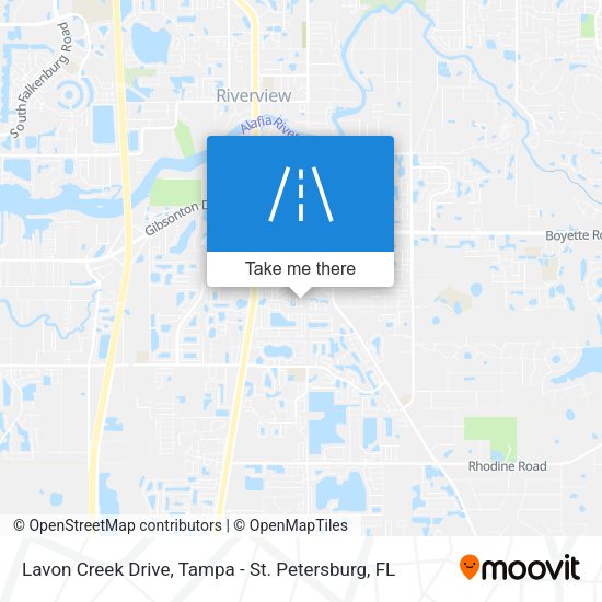 Mapa de Lavon Creek Drive