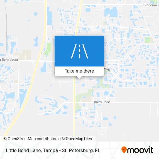 Little Bend Lane map