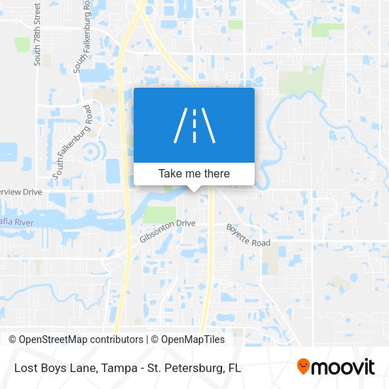 Lost Boys Lane map