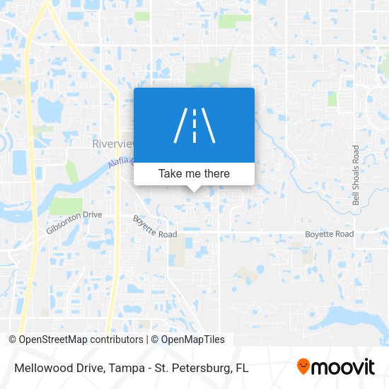 Mellowood Drive map