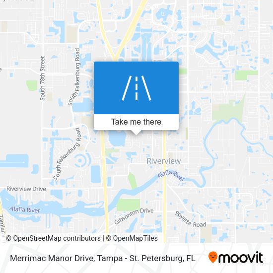 Merrimac Manor Drive map