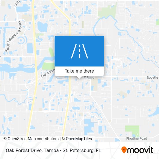 Oak Forest Drive map