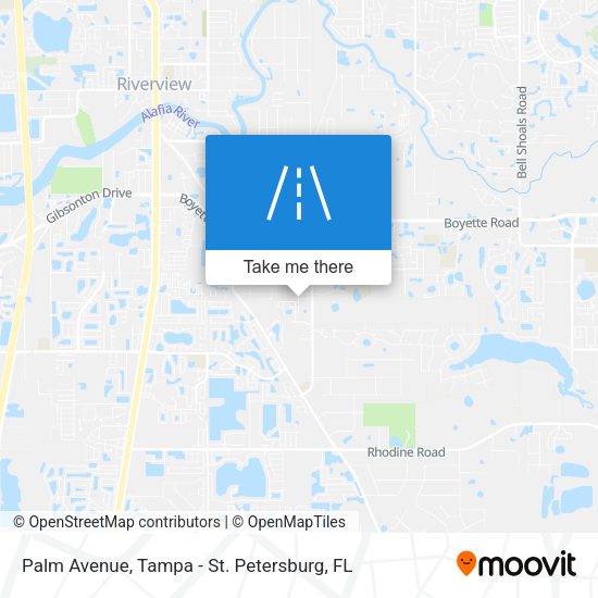 Mapa de Palm Avenue